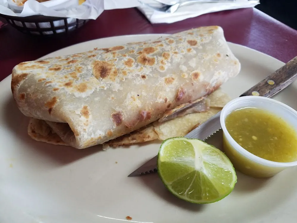 Quesadilla O Burrito Con Lengua Quesadilla or Burrito with Beef Tongue
